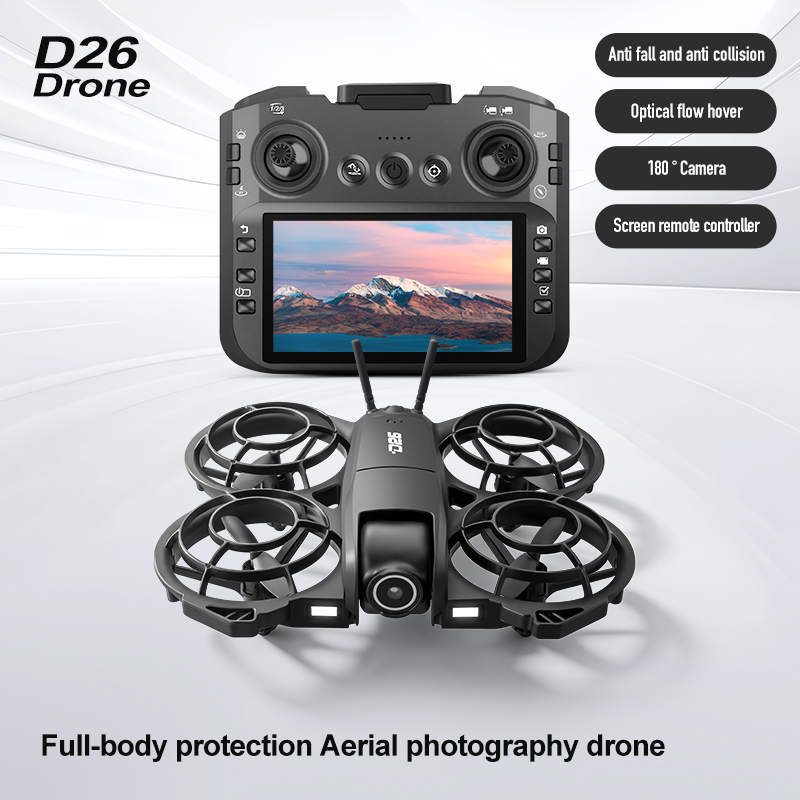 Drone D26 4K Aérien HD 180 °   - Drone Controller Screen avis et prix