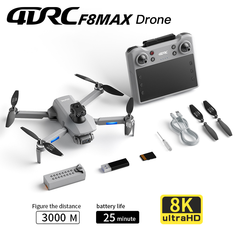 Drone GPS F8 MAX, caméra profe - Drone Controller Screen avis et prix