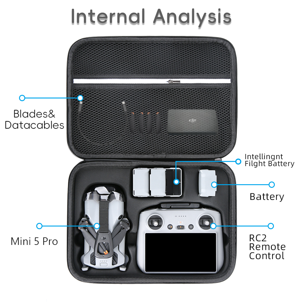Étui pour Mini 5 Pro, sac de r - Drone Controller Hood avis et prix